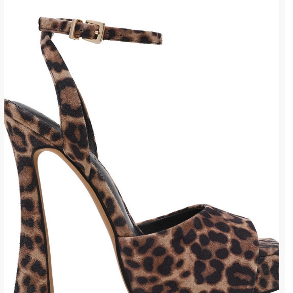 Steve Madden Brown Leopard Print Heels